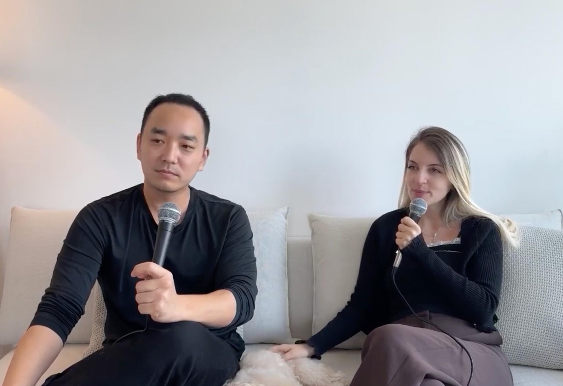 Gerta and Alex hosting the Gentle Power podcast